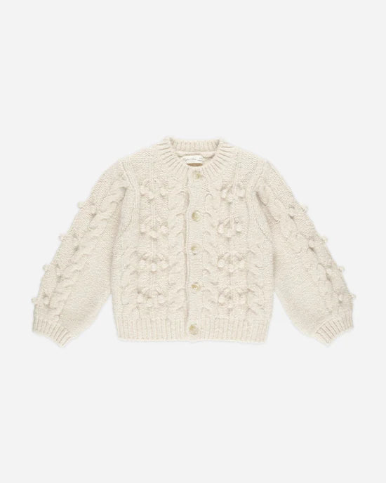 RYLEE + CRU BOBBLE CARDIGAN - NATURAL