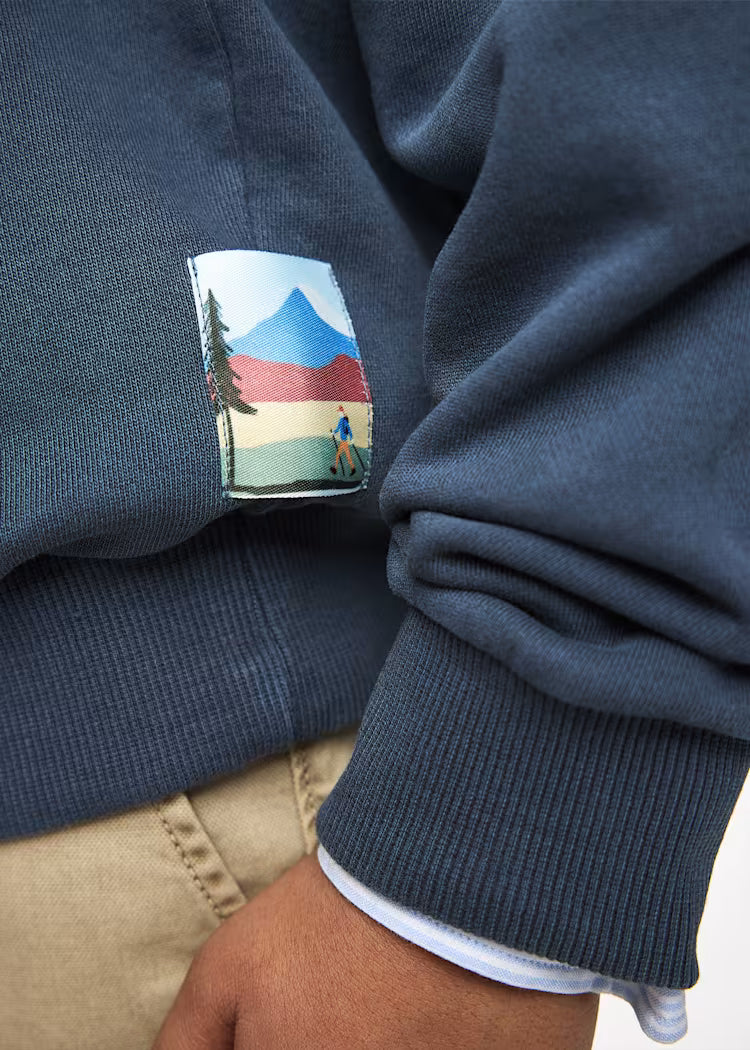 MAYORAL FUNNEL NECK SWEATSHIRT - NAVY