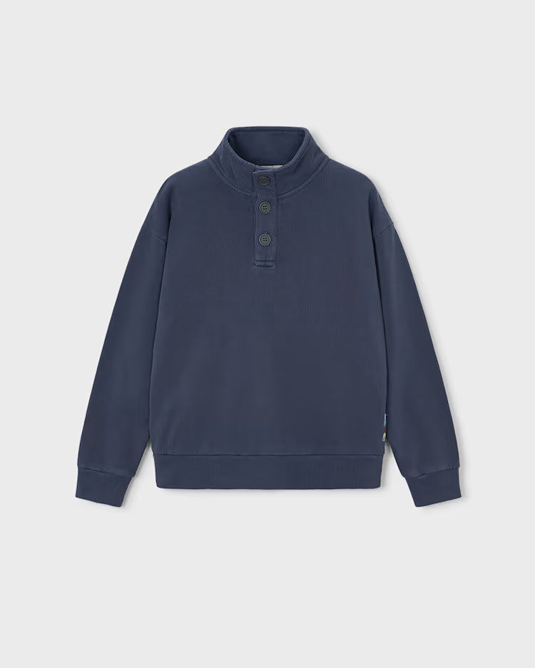 MAYORAL FUNNEL NECK SWEATSHIRT - NAVY