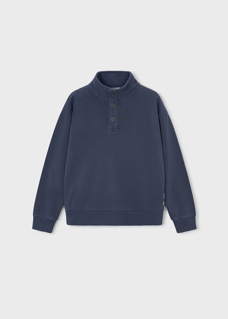 MAYORAL FUNNEL NECK SWEATSHIRT - NAVY