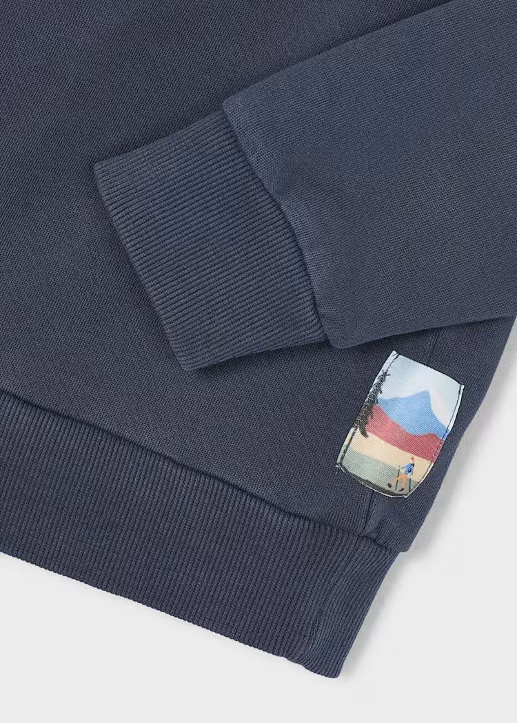MAYORAL FUNNEL NECK SWEATSHIRT - NAVY