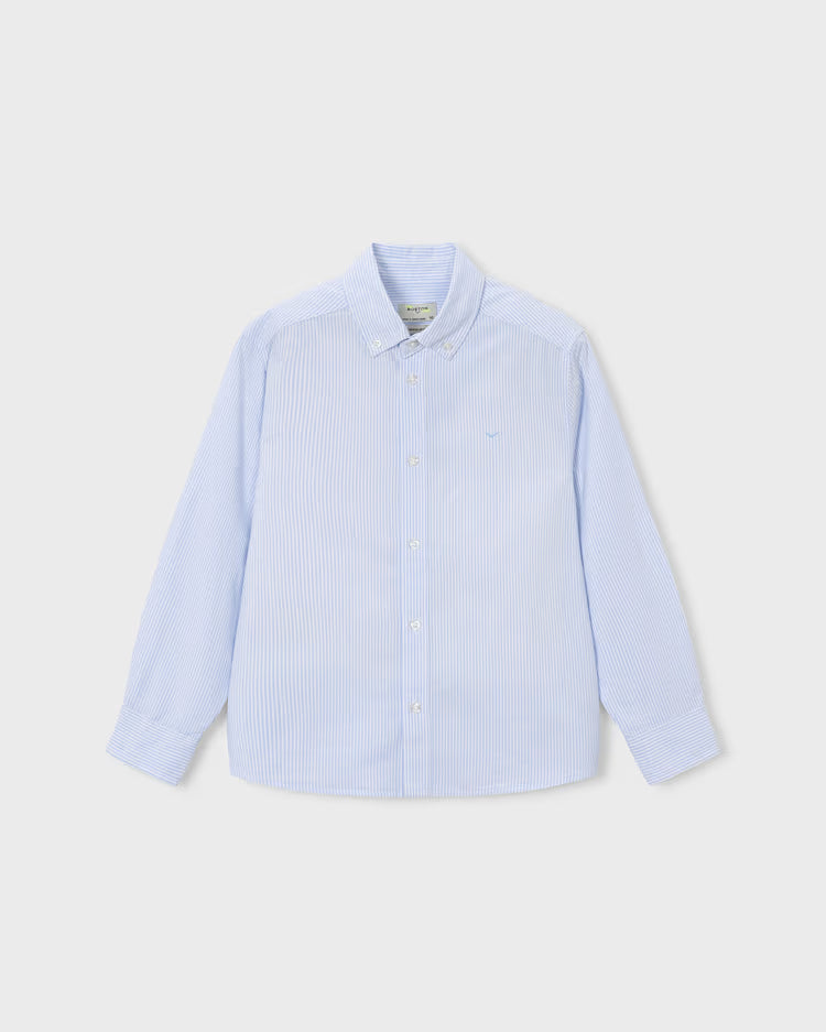 MAYORAL OXFORD STRIPED DRESS SHIRT - SKY BLUE