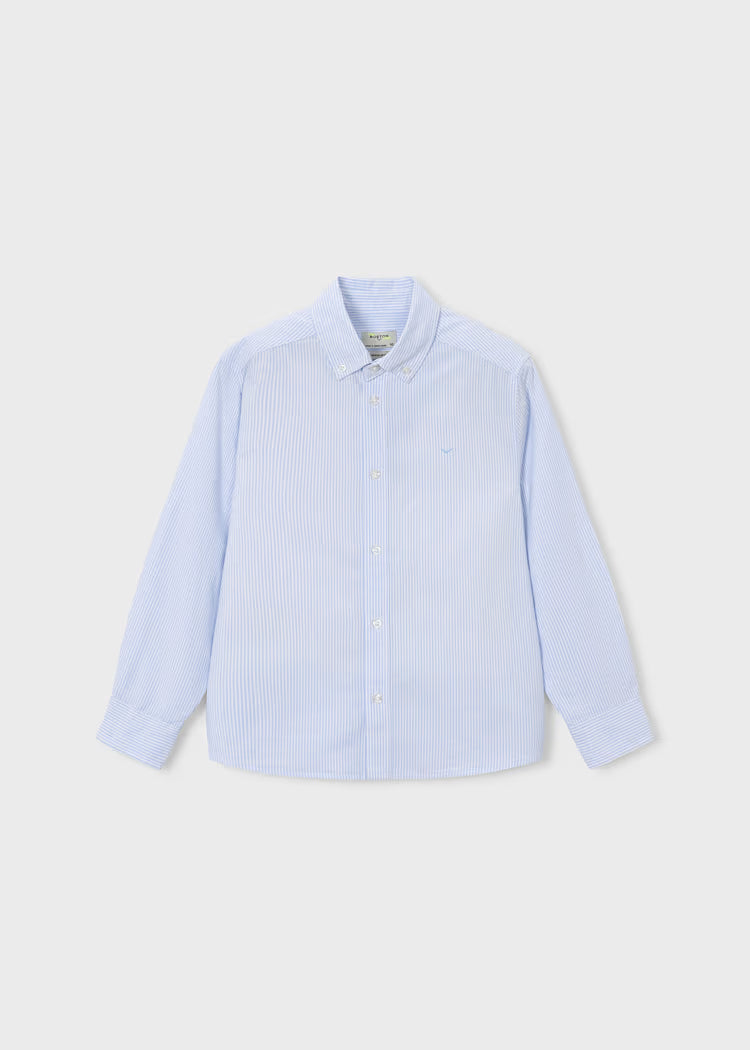 MAYORAL OXFORD STRIPED DRESS SHIRT - SKY BLUE