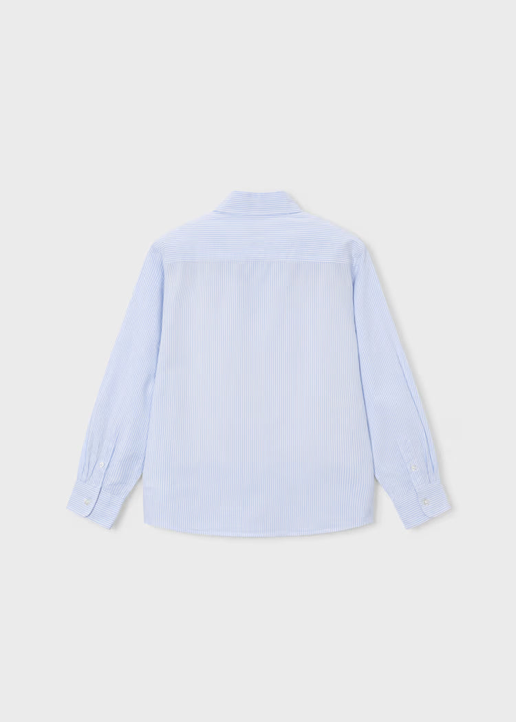 MAYORAL OXFORD STRIPED DRESS SHIRT - SKY BLUE