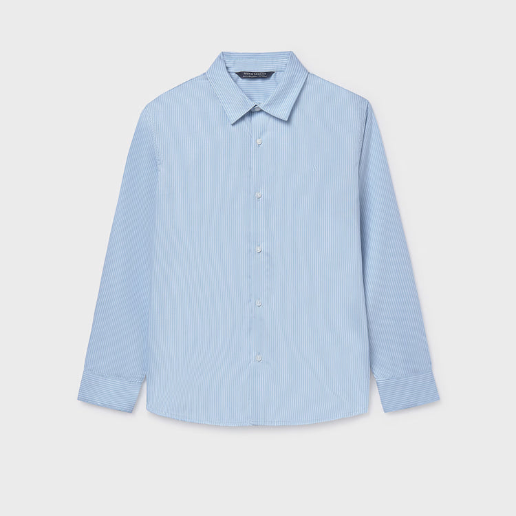 MAYORAL STRIPED DRESS SHIRT - LIGHTBLUE