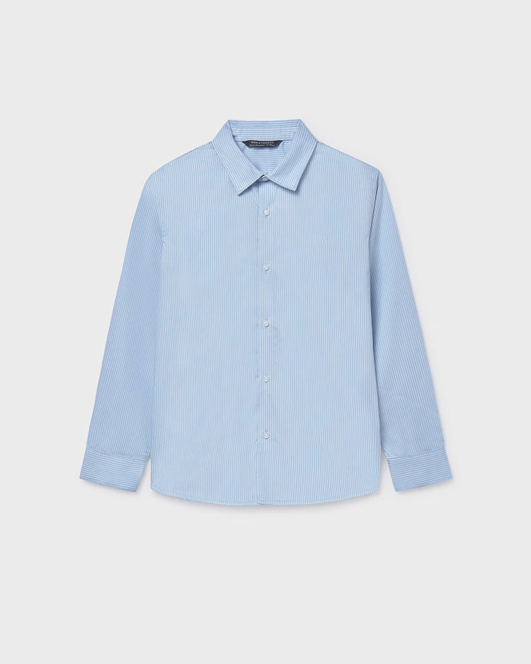 MAYORAL STRIPED DRESS SHIRT - LIGHTBLUE
