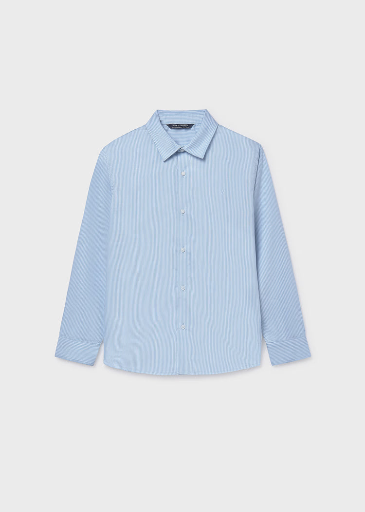 MAYORAL STRIPED DRESS SHIRT - LIGHTBLUE
