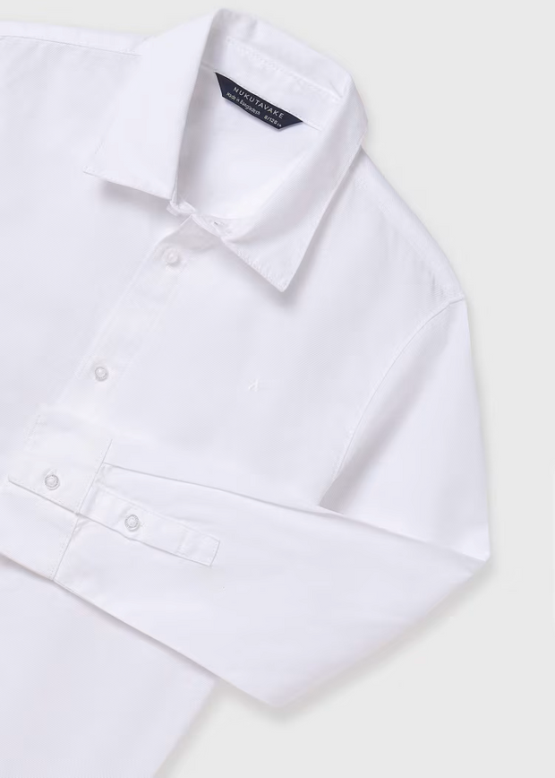 MAYORAL BASIC DRESS SHIRT - WHITE