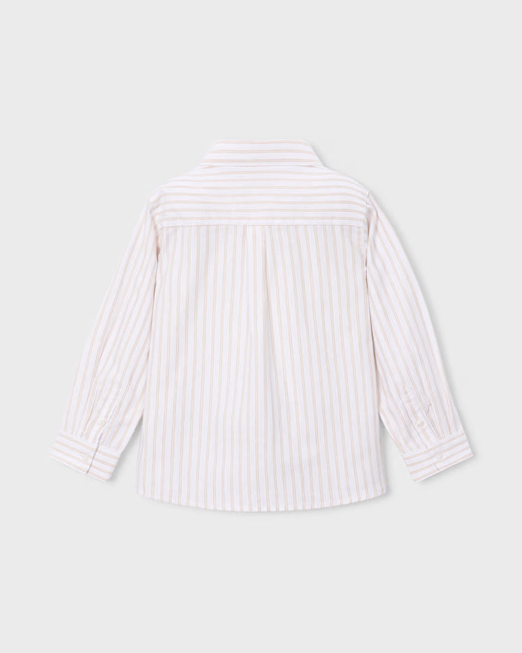 MAYORAL BUTTON UP DRESS SHIRT - COOKIE STRIPE
