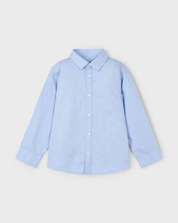 MAYORAL STRIPED DRESS SHIRT - SKY BLUE