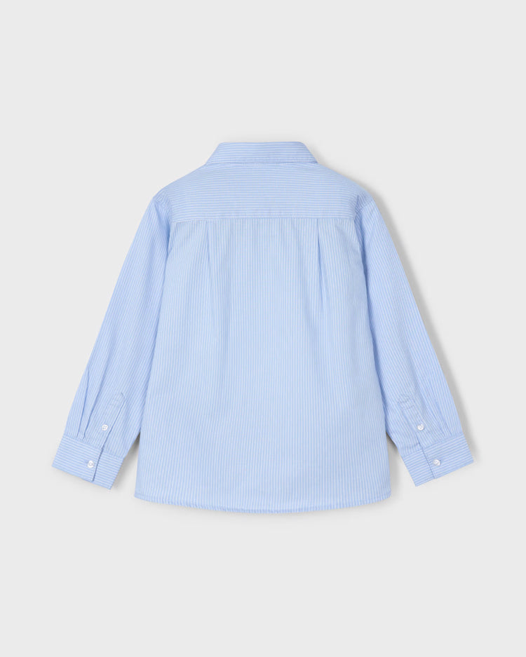 MAYORAL STRIPED DRESS SHIRT - SKY BLUE