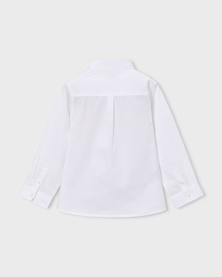MAYORAL BUTTON UP DRESS SHIRT - WHITE