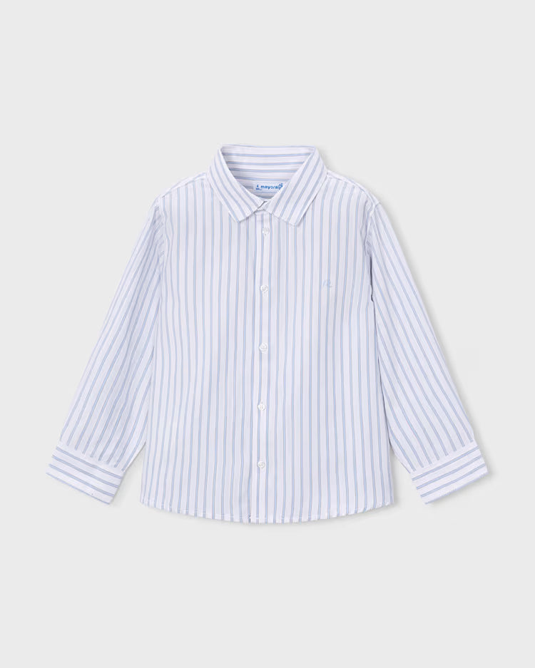 MAYORAL BUTTON UP DRESS SHIRT - SKY BLUE STRIPE