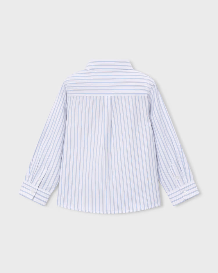 MAYORAL BUTTON UP DRESS SHIRT - SKY BLUE STRIPE