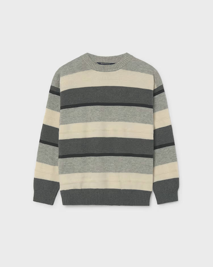 MAYORAL COLORBLOCK SWEATER - CHARCOAL