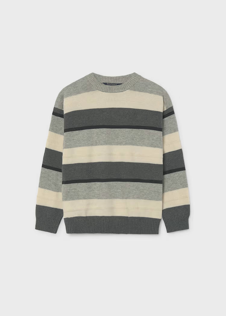 MAYORAL COLORBLOCK SWEATER - CHARCOAL