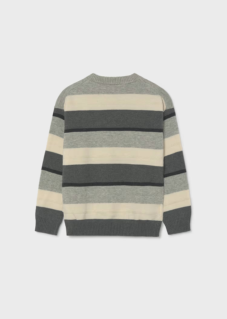 MAYORAL COLORBLOCK SWEATER - CHARCOAL