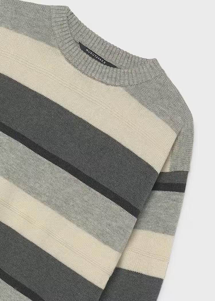MAYORAL COLORBLOCK SWEATER - CHARCOAL