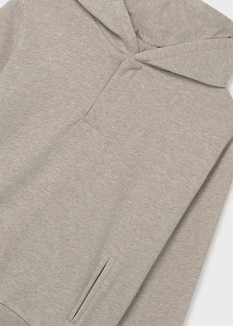 MAYORAL LONG SLEEVE HOODIE - LIMESTONE