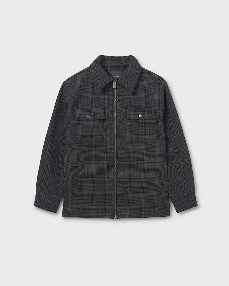 MAYORAL PLAID JACKET - BLACK