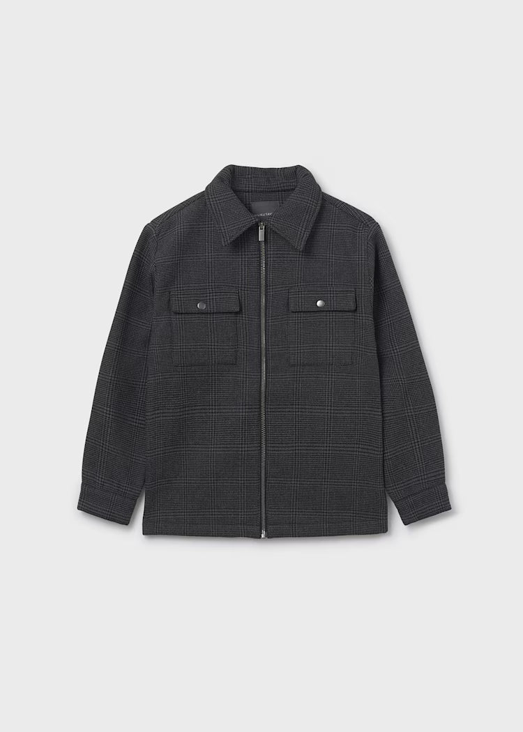 MAYORAL PLAID JACKET - BLACK