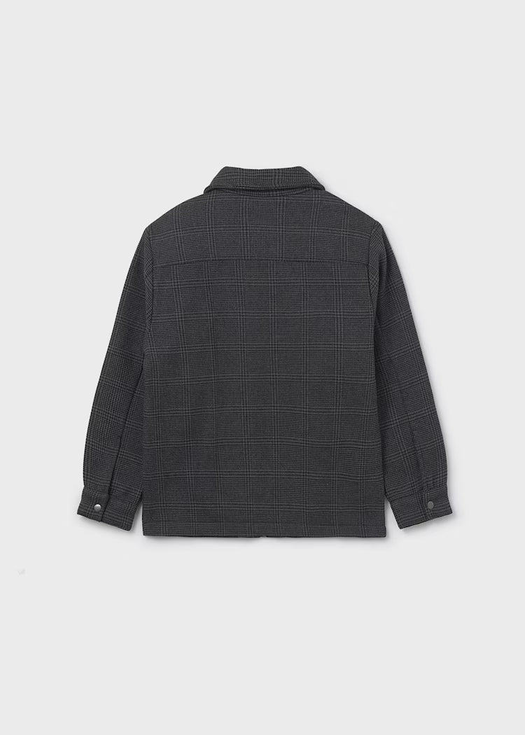 MAYORAL PLAID JACKET - BLACK