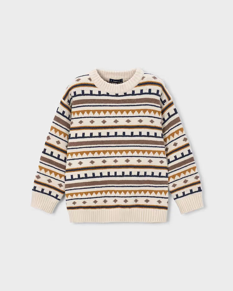MAYORAL JACQUARD SWEATER - OAT