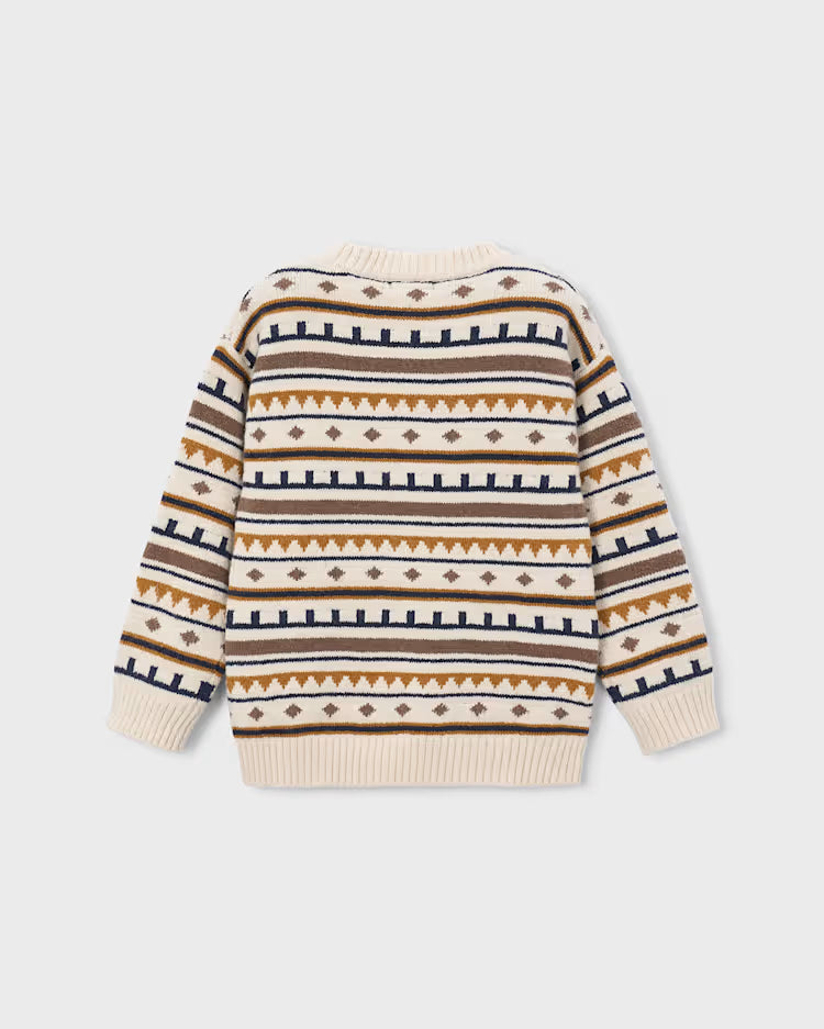MAYORAL JACQUARD SWEATER - OAT