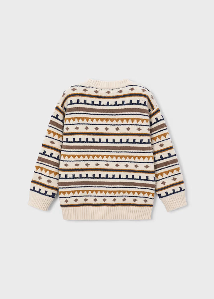 MAYORAL JACQUARD SWEATER - OAT