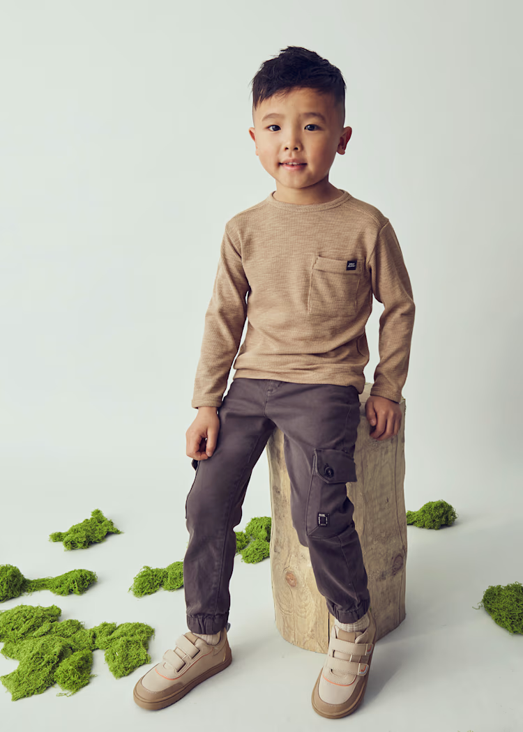 MAYORAL LS SHIRT - CARAMEL