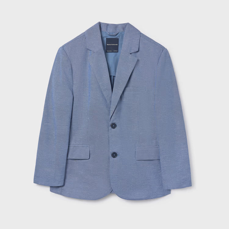 MAYORAL LINEN BLAZER - INDIGO