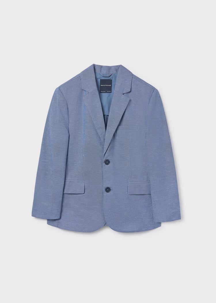 MAYORAL LINEN BLAZER - INDIGO