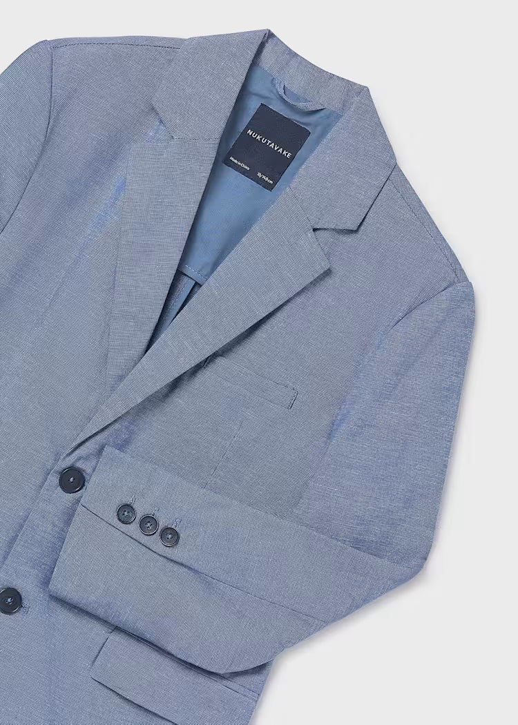 MAYORAL LINEN BLAZER - INDIGO