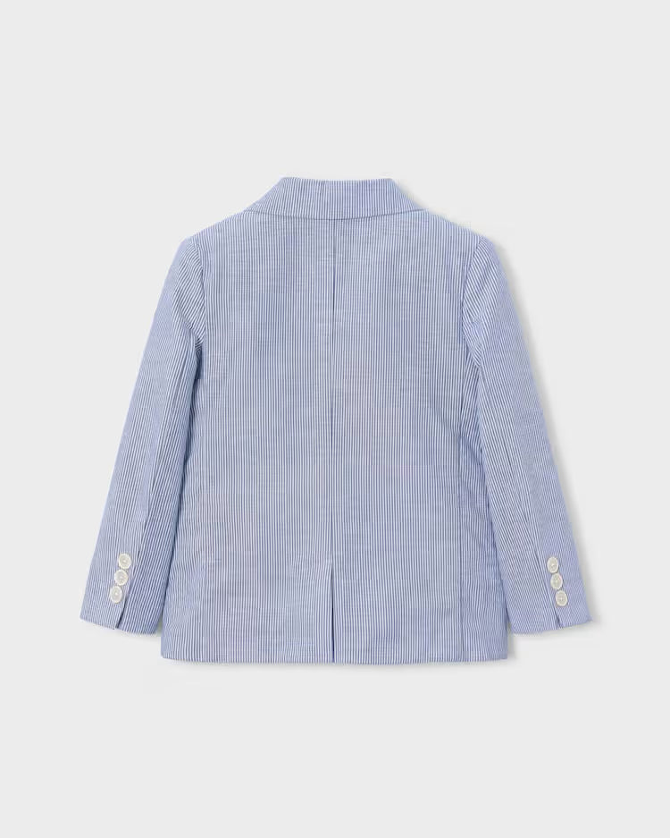 MAYORAL LINEN BLAZER - BLUE STRIPE