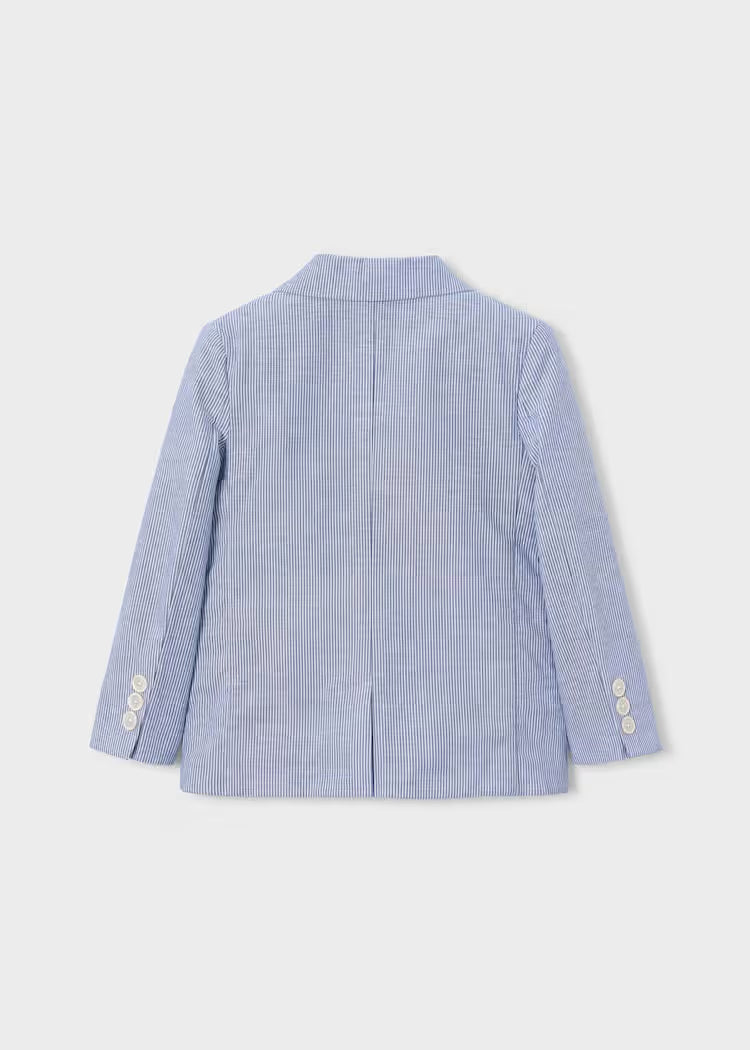 MAYORAL LINEN BLAZER - BLUE STRIPE