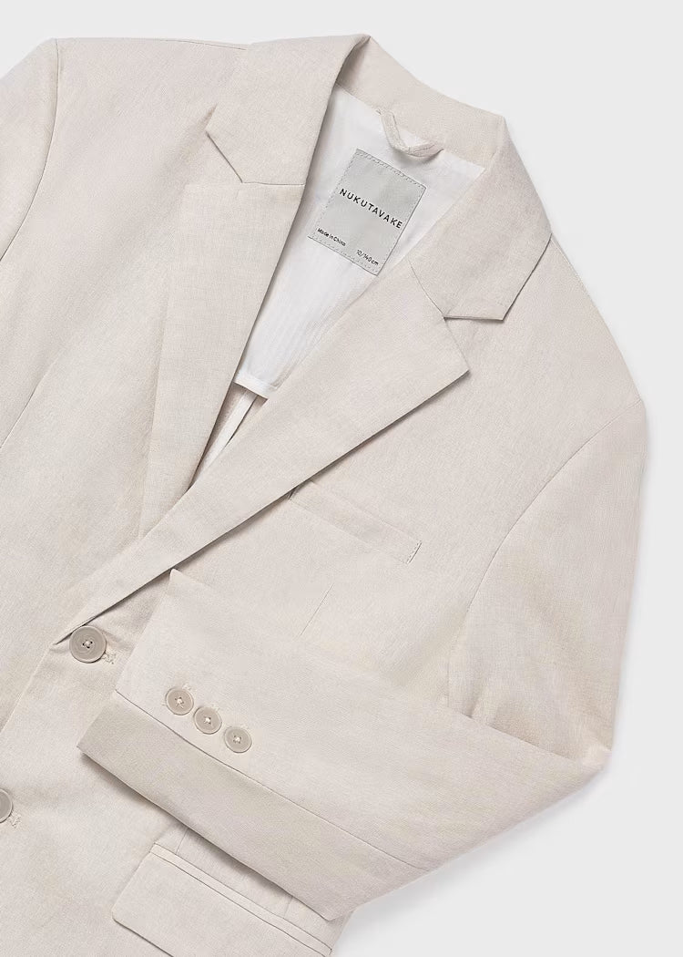 MAYORAL LINEN BLAZER - OAT
