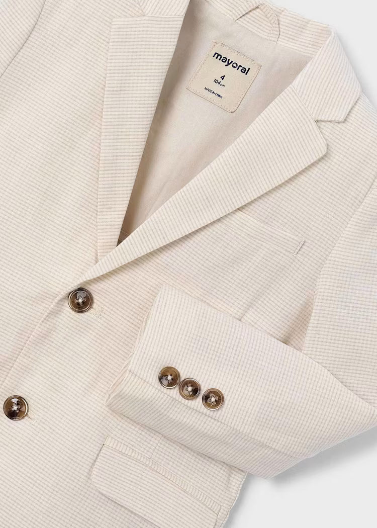 MAYORAL LINEN BLAZER - OAT