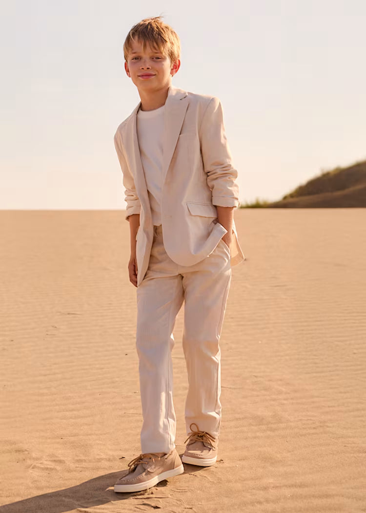 MAYORAL LINEN BLAZER - OAT