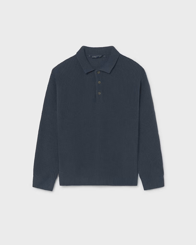 MAYORAL COLLARED KNIT SWEATER - NAVY