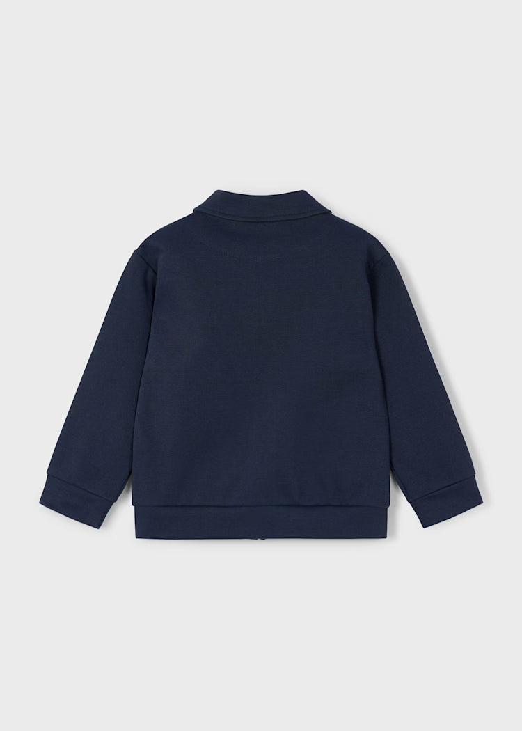 MAYORAL POLO COLLARED JACKET - NAVY