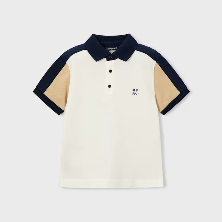 MAYORAL POLO T SHIRT - CREAM