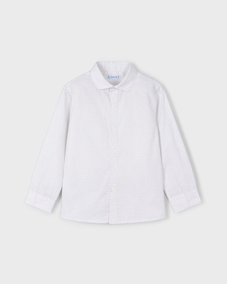 MAYORAL LS BUTTON DOWN SHIRT - WHITE