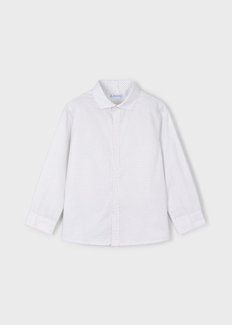 MAYORAL LS BUTTON DOWN SHIRT - WHITE