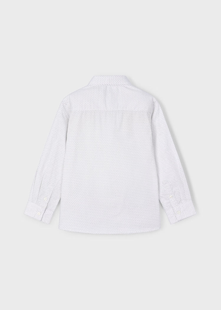 MAYORAL LS BUTTON DOWN SHIRT - WHITE