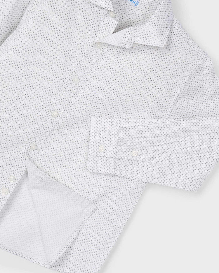 MAYORAL LS BUTTON DOWN SHIRT - WHITE