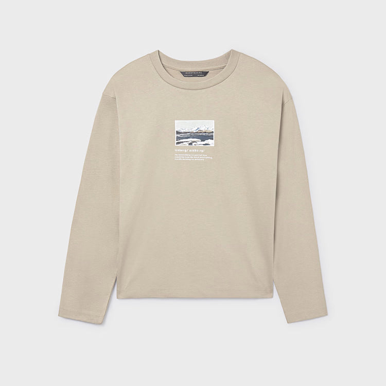 MAYORAL PRINTED LONG SLEEVE - CHALK