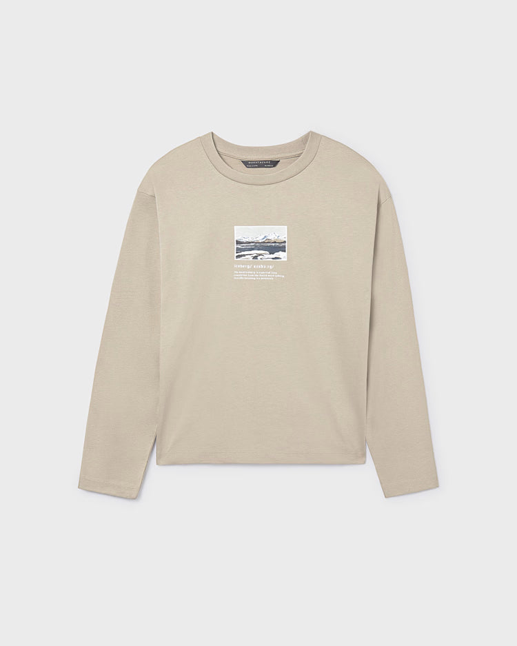 MAYORAL PRINTED LONG SLEEVE - CHALK