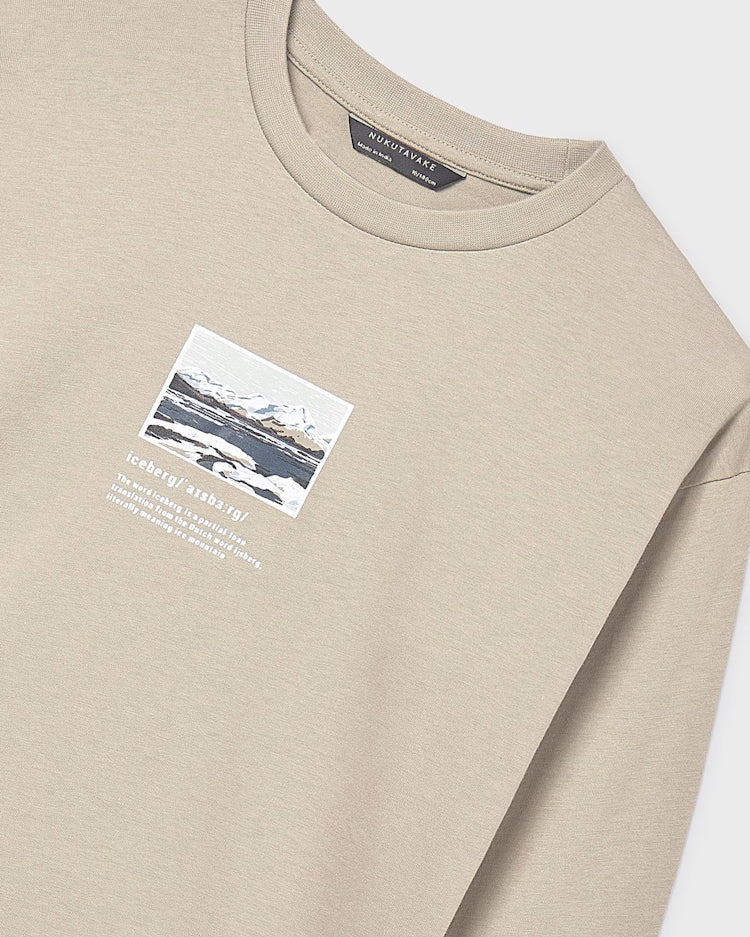 MAYORAL PRINTED LONG SLEEVE - CHALK