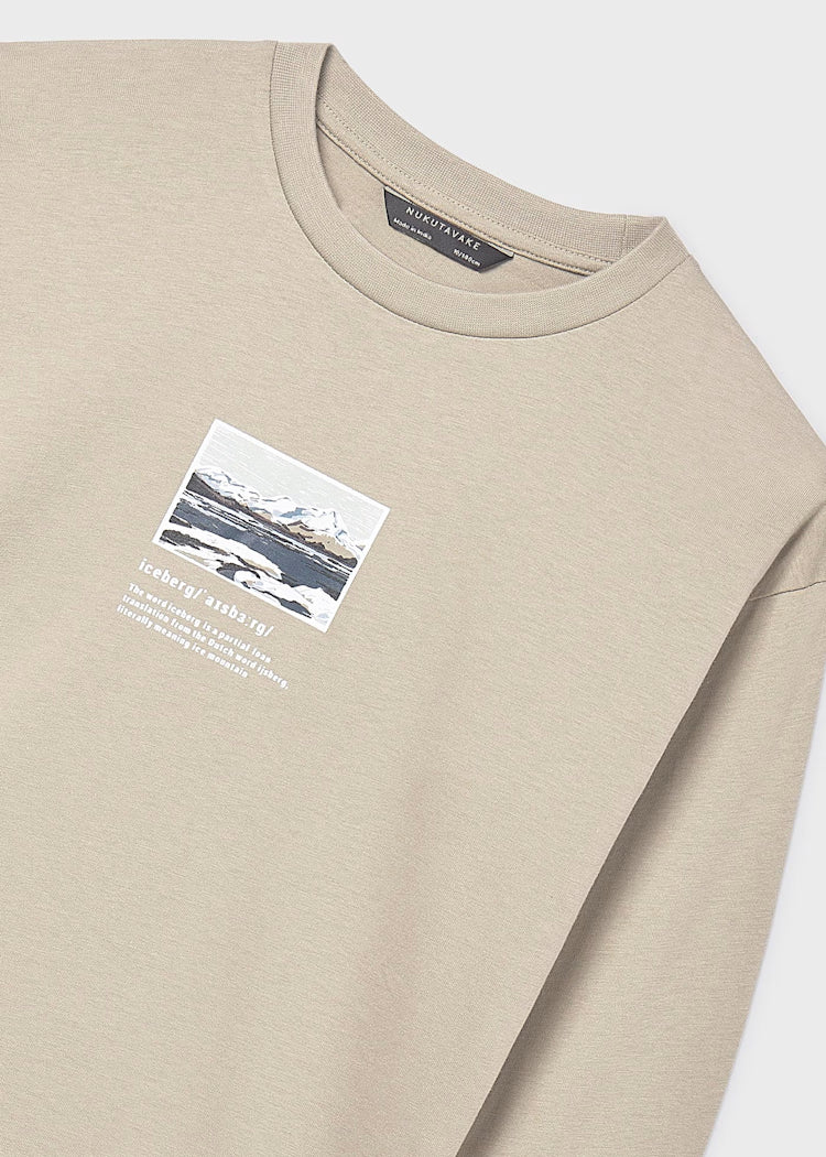 MAYORAL PRINTED LONG SLEEVE - CHALK