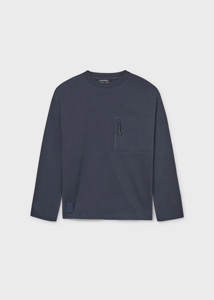 MAYORAL ZIP T SHIRT - NAVY